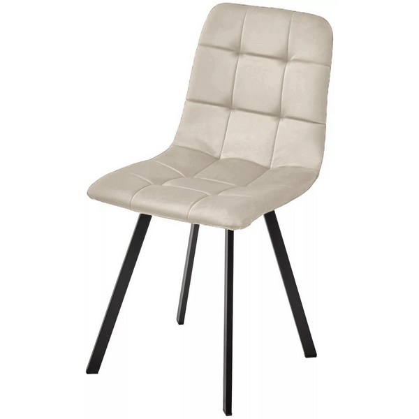 

Стул РИЧИ, цвет H-06 Бежевый, велюр / черный каркас M-City 64648, 688M06121