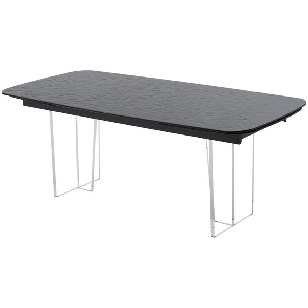 

Стол ЛАУРИТЦ (LAURITS) 200 цвет ЧЕРНЫЙ (GREY), стекло BUBBLE / Прозрачный каркас ®DISAUR M-City 64663, 626M05998