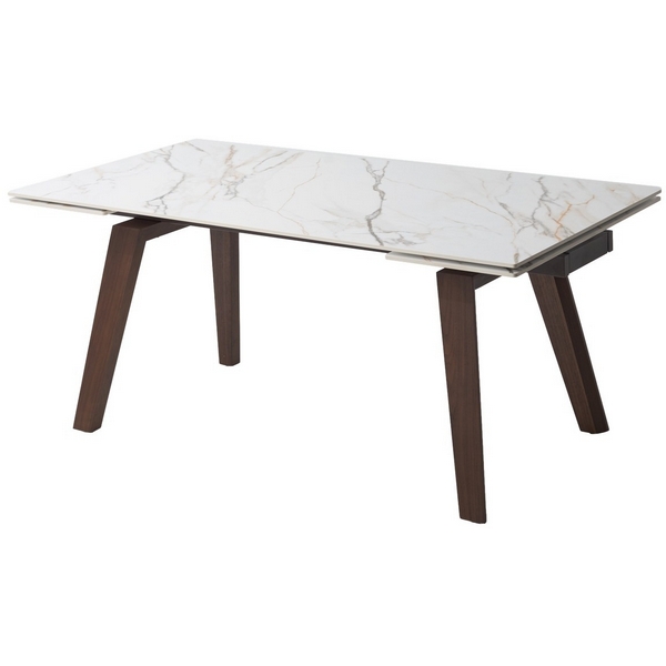 

Стол БЭТИС (BETIS) 180 цвет МРАМОР (MATTE GILDED WHITE SOLID CERAMIC) / Орех (WALNUT), ®DISAUR M-City 64667, Белый, 614M06008