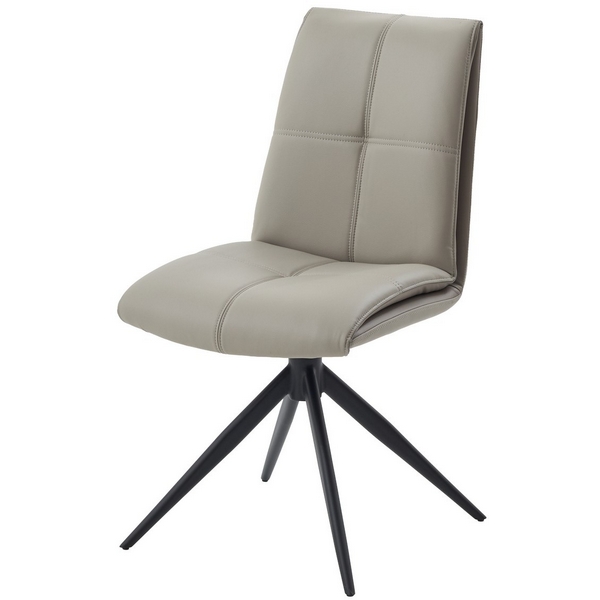 

Стул ВИГГЕ (VIGGE) 360 град. поворот. HF017-11 / HF017-12 Бежевый, экокожа / Черный каркас, ®DISAUR M-City 64684, 626M05992