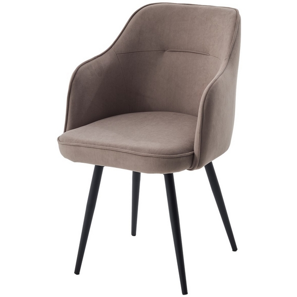 

Стул ЛОРИС 360 град. поворот. цвет B5 Капучино, велюр / черный каркас M-City 64739, 635M06175