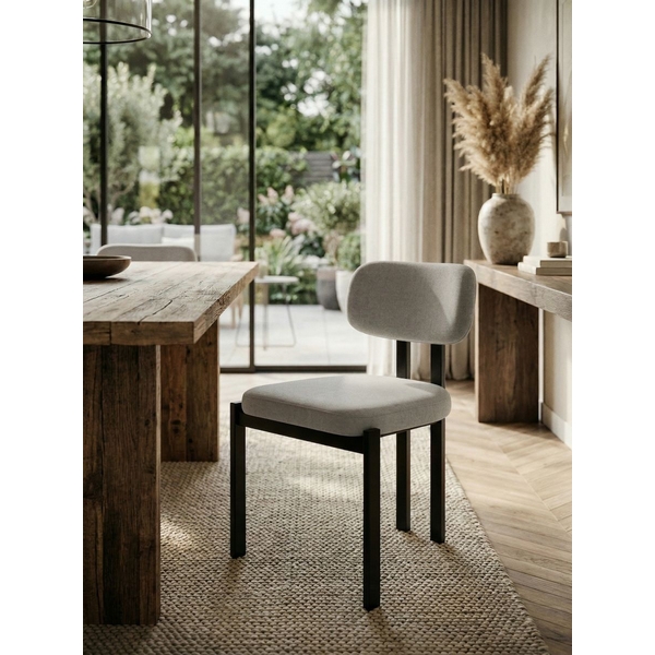 

Стул МОСС, цвет H-09 Светло-серый, велюр / черный каркас M-City 64810, 688M06254