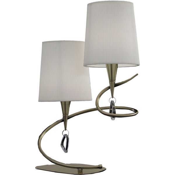 Изображение товара Настольная лампа Mantra Mara 1631 с абажурами, модерн, белая