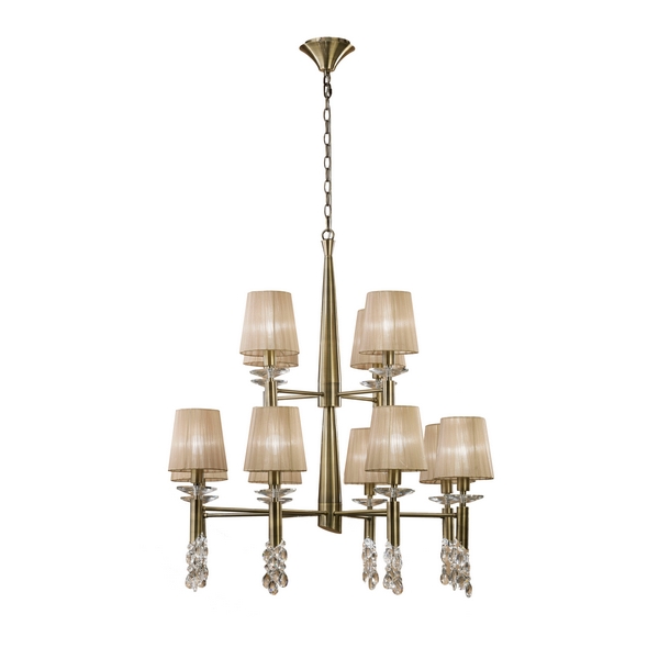 

Большая люстра Cuero Mantra Tiffany 3870, Бежевый, Tiffany 3870