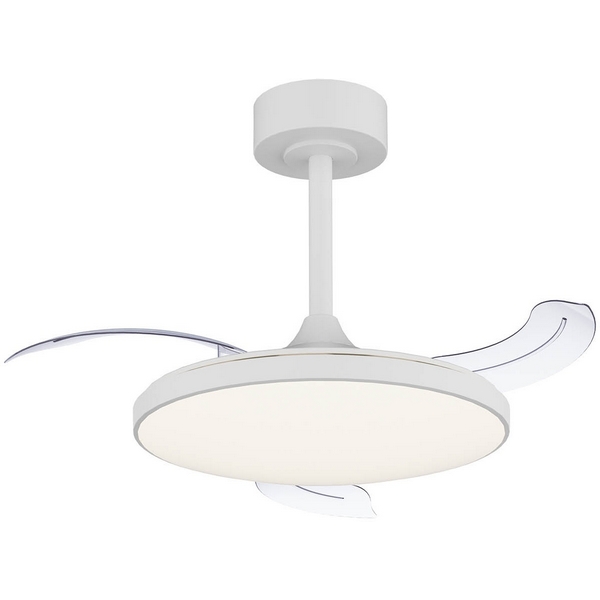 

Потолочная светодиодная люстра с вентилятором и пультом Mantra Slim Fan 9008, Белый, Slim Fan 9008
