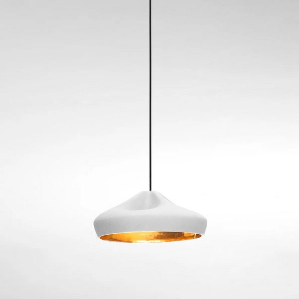 Изображение товара Подвесной светильник Marset Pleat Box 36 LED бело-золотой
