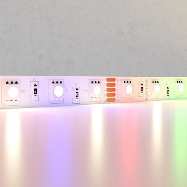 

Светодиодная лента 24В 14,4Вт/м RGB+W 3000K 5м IP20 арт.10176 Maytoni 10176, Светодиодная лента 24В 10176