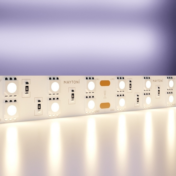 

Светодиодная лента 5050 24В 28,8Вт/м 3000K 5м IP20 15мм арт.20034 Maytoni Led strip 20034, Светодиодная лента 24В 20034