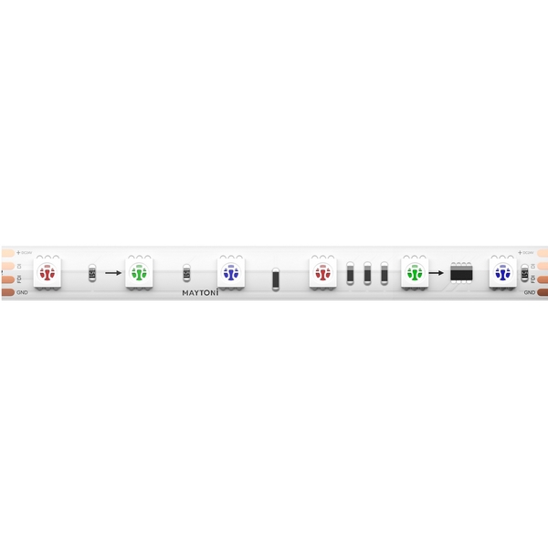 

Светодиодная лента IP67 24В 5050 14,4Вт/м RGB 5м Maytoni SPI светодиодная лента 201248, SPI светодиодная лента 201248