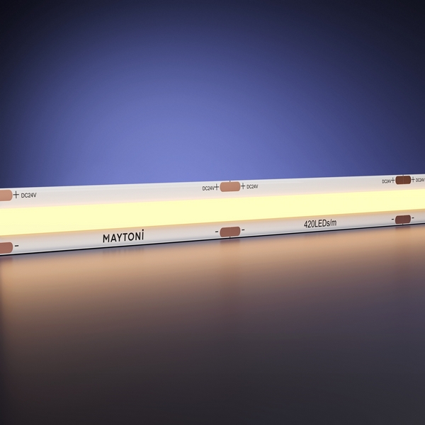 Изображение товара Светодиодная лента Ультра 24В COB 9,6Вт/м 2700К 10м IP20 Maytoni Led Strip 201303 Изображение товара Светодиодная лента Ультра 24В COB 9,6Вт/м 2700К 10м IP20 Maytoni Led Strip 201303