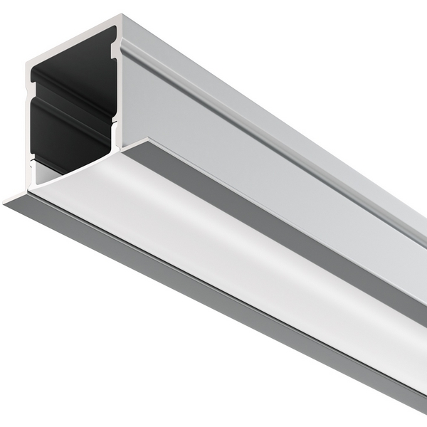 Изображение товара Алюминиевый профиль встраиваемый с накладным фланцем 27x20 серебро 2 м Maytoni