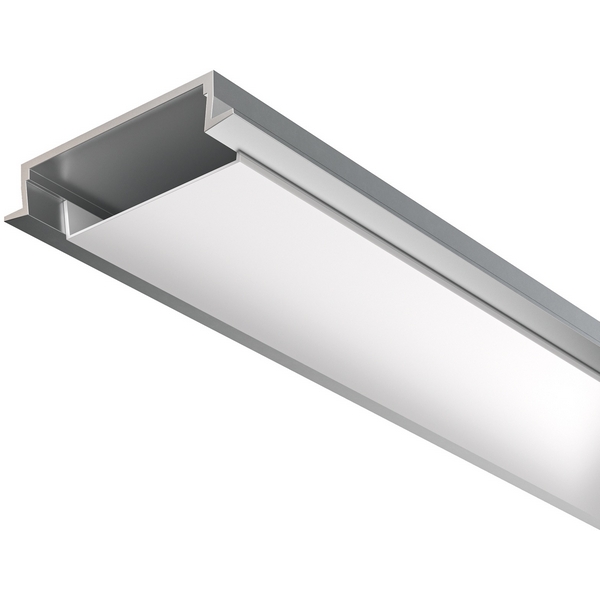 

Алюминиевый профиль встраиваемый с накладным фланцем 30x6 серебро, 2 м Maytoni Led Strip 632018, Встраиваемый с накладным фланцем профиль 632018