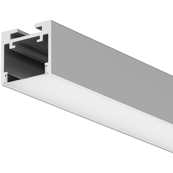 

Алюминиевый профиль накладной-подвесной 25x22 серебро, 2 м, ALM-2522-S-2M Maytoni 633012, Накладной-подвесной профиль 633012