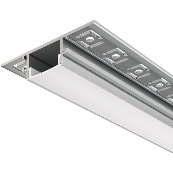 Изображение товара Алюминиевый профиль встраиваемый скрытого монтажа 61x14 серебро 2 м Maytoni