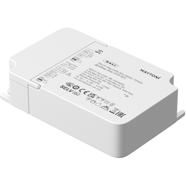

Источник тока DALI NFC DT8 500-1500mA +PUSH DIM Maytoni Источники тока 721024, Источники тока 721024