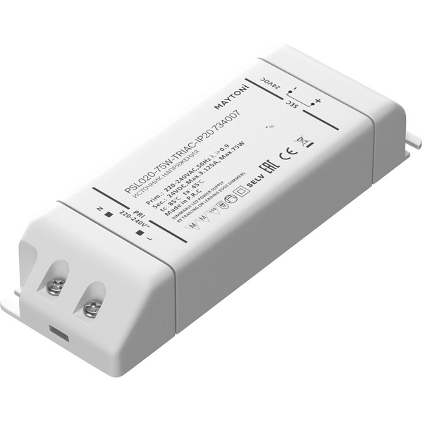 

Источник напряжения Triac 24В 75Вт Maytoni 734007, Источники напряжения Triac 734007