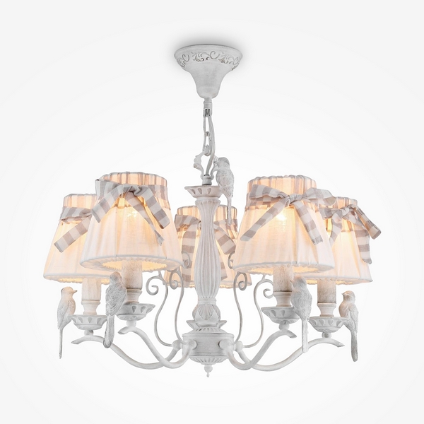 

Подвесная люстра с птичками Maytoni Bird ARM013-05-W, Бежевый, Bird ARM013-05-W