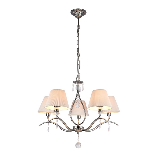 

Подвесная люстра Maytoni Elegant 59 MOD334-PL-05-N, Белый, Talia MOD334-PL-05-N