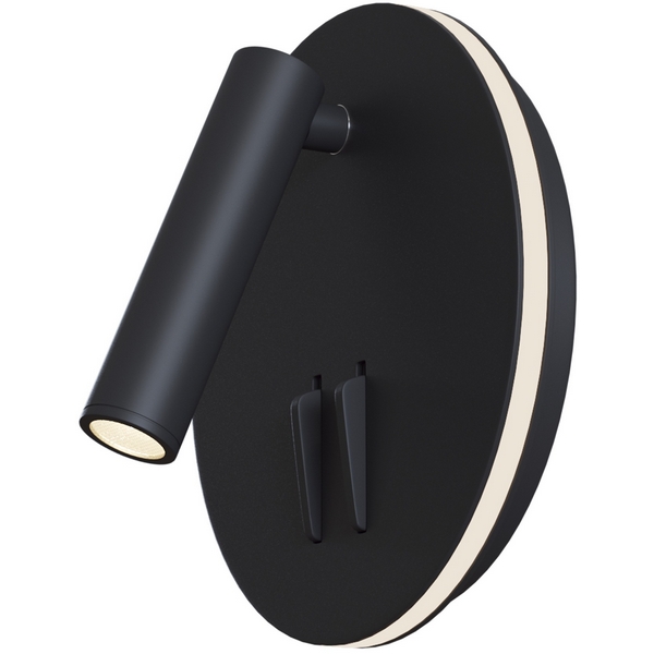 

Настенный светильник (бра) Ios 176 3000К 9Вт IP 20 LED Maytoni Technical C176-WL-01-6W-B, Черный, Ios 176 C176-WL-01-6W-B