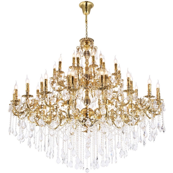 Изображение товара Большая люстра хрустальная Maytoni Monica DIA882-PL-45-G подсвечник