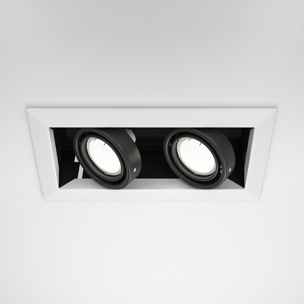 

Встраиваемый светильник Metal Modern GU10 2x50Вт Maytoni Technical DL008-2-02-W, Белый, Metal Modern DL008-2-02-W