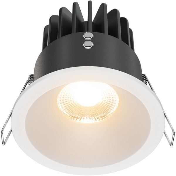 

Точечный светильник круглый влагозащищенный IP65 светодиодный встраиваемый Maytoni Zoom DL034-01-12W2.7K-W, Белый, Zoom DL034-01-12W2.7K-W