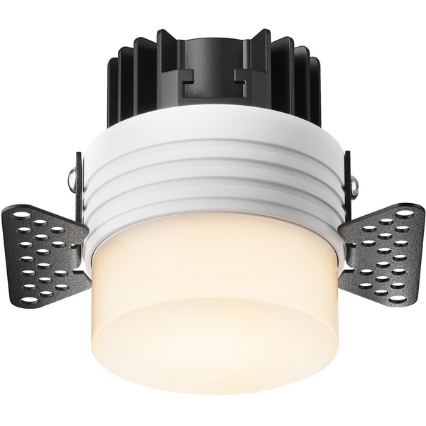 

Точечный светильник круглый под гипсокартон светодиодный встраиваемый Maytoni Nude DL065-12W3K-TRS-W, Белый, NUDE DL065-12W3K-TRS-W