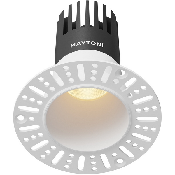 

Встраиваемый светильник круглый под гипсокартон светодиодный Maytoni Dip DL120-10W-2.7K-TRS-W, Белый, Dip DL120-10W-2.7K-TRS-W