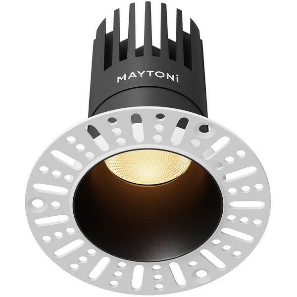 

Точечный светильник алюминиевые круглый под гипсокартон светодиодный Maytoni Dip DL122-15W-2.7K-TRS-B, Черный, Dip DL122-15W-2.7K-TRS-B
