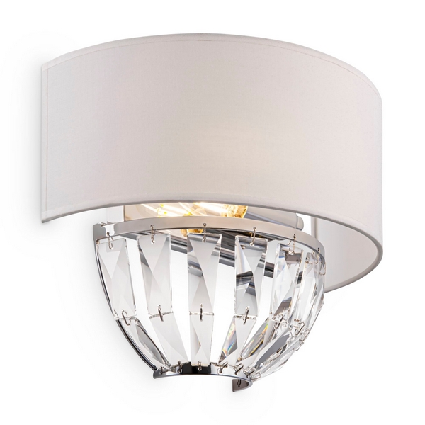 

Бра хрустальное Maytoni Pantheon H021WL-02CH, Белый, Pantheon H021WL-02CH