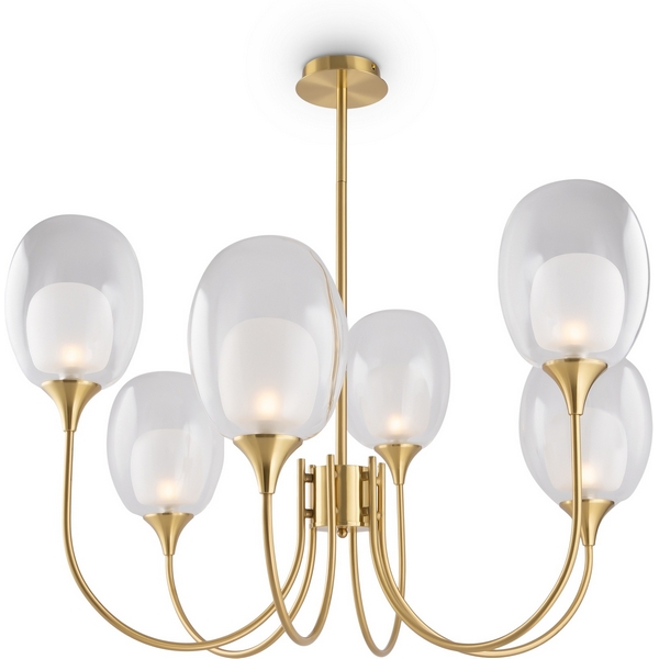 

Люстра потолочная на штанге Maytoni Aura MOD016PL-06BS, Прозрачный;латунь, Aura MOD016PL-06BS