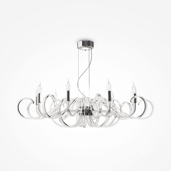 

Подвесная люстра Maytoni Atlanta MOD051PL-09TR в виде свечи, Прозрачный, Atlanta MOD051PL-09TR