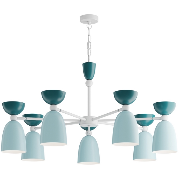 

Люстра подвесная Maytoni Cloches MOD113PL-07BL, Голубой, Cloches MOD113PL-07BL