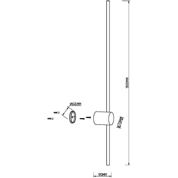 

Настенный светильник (бра) Maytoni Light stick MOD237WL-L11BS3K, Латунь, LIGHT STICK MOD237WL-L11BS3K