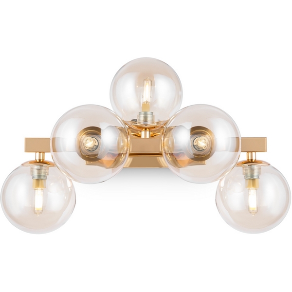 

Настенный светильник Maytoni Dallas MOD547WL-05G шарики, Янтарный, Dallas MOD547WL-05G