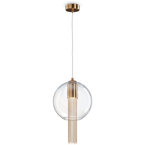 

Подвесной светильник Maytoni Flusso P095PL-01BZ1 в форме шара, Прозрачный, Flusso P095PL-01BZ1