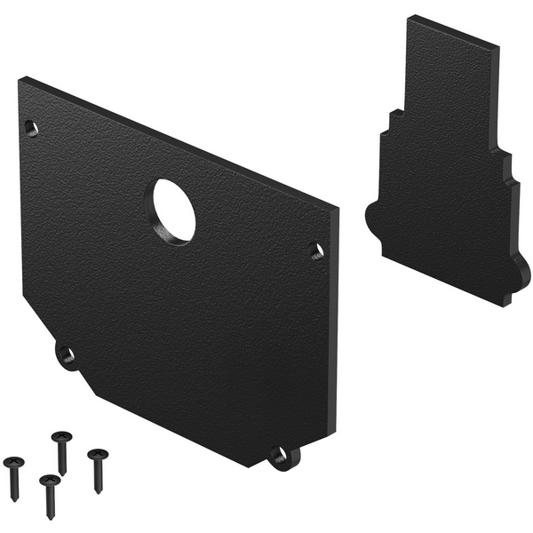 Комплект заглушек к шинопроводу Exility для монтажа в натяжной ПВХ потолок Maytoni Technical Accessories for tracks Exility TRA034EC-SCHN-42B