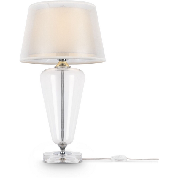 

Настольная лампа с выключателем Maytoni Verre Z005TL-01CH, Белый, Verre Z005TL-01CH