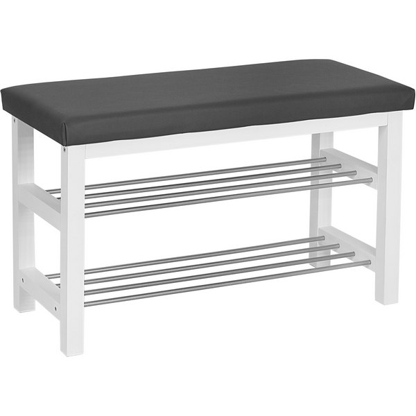 

Банкетка BeautyStyle 4 белый/экокожа серый Mebelik 000590, 000590