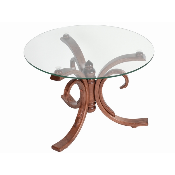 

Стол журнальный Миледи средне-коричневый/прозрачное от фабрики Mebelik, 006919