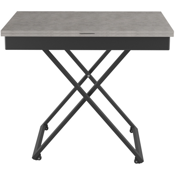 

Стол универсальный трансформируемый ГЕНРИ бетон чикаго/чёрный от фабрики Mebelik, 007685