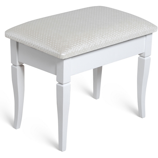 

Банкетка Ретро М с ящиком белый, ткань экокожа белый Mebelik 009370, 009370