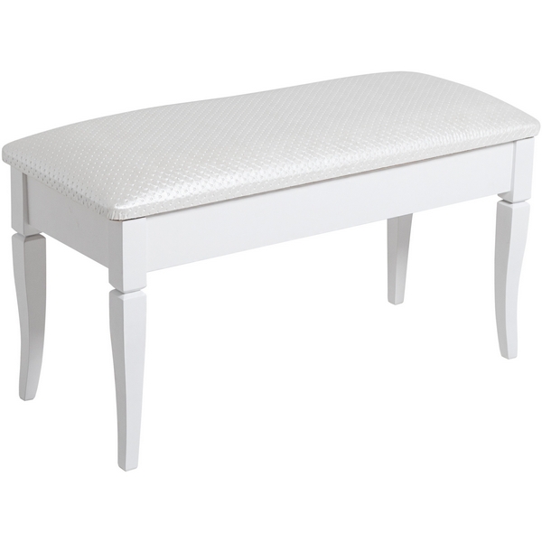 Изображение товара Банкетка Вивальди М с ящиком белая из экокожи от Mebelik