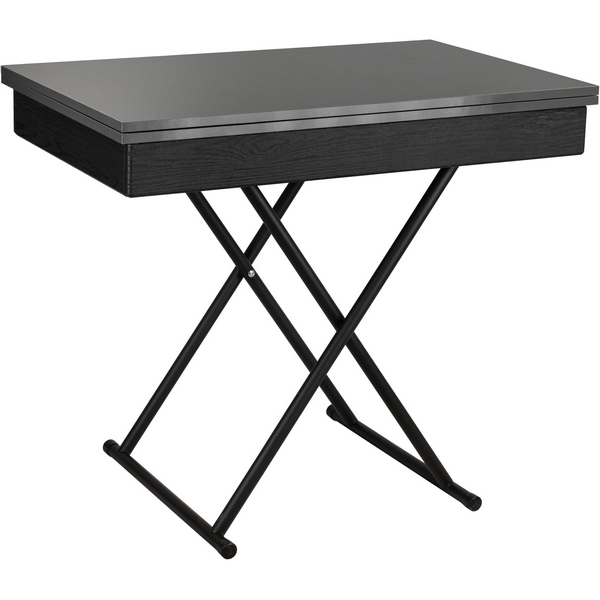 

Стол-трансформер Лерон графит темный/черный Mebelik 009428, Графит;черный, 009428