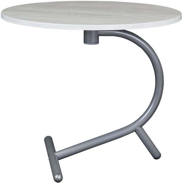 

Стол журнальный Дуэт 14 дуб дымчатый/металлик Mebelik 009429, Хром, 009429