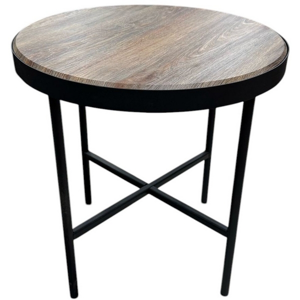 

Стол журнальный МеталлАрт М011 МАЛЫЙ коричневый дуб/черный Mebelik 009489, Коричневый;черный, 009489