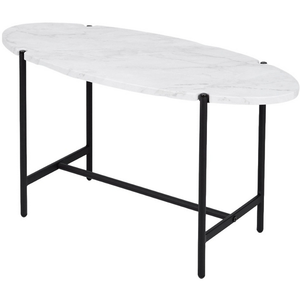 

Стол журнальный МеталлАрт М025 белый мрамор/черный Mebelik 009498, 009498