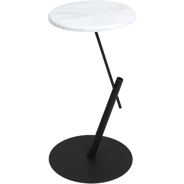 

Стол приставной круглый МеталлАрт М015 белый мрамор/черный Mebelik 009506, Черный;белый мрамор, 009506