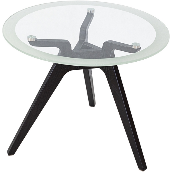 Изображение товара Стол журнальный Рилле 449 черный стекло и дерево от Mebelik