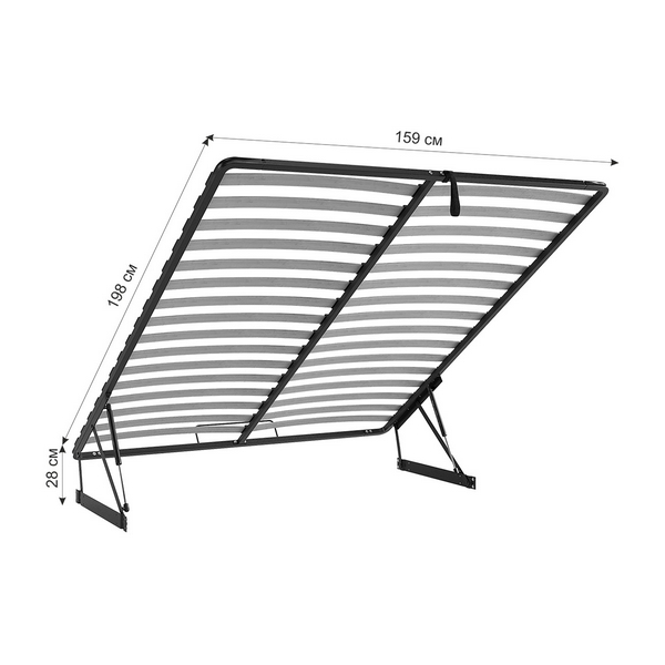 

Основание разборное 1590х1980 (1.6) с подъем. механизмом KO-1.6-02.0009 Mebelson, KO-1.6-02.0009